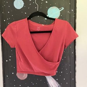 V- neck crop top